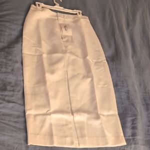 Anthropologie White Pencil Skirt